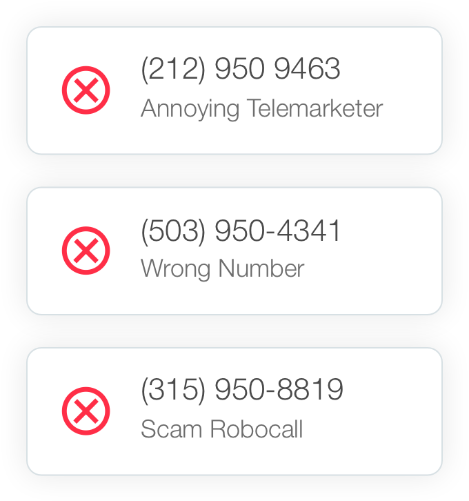 Block harassing callers